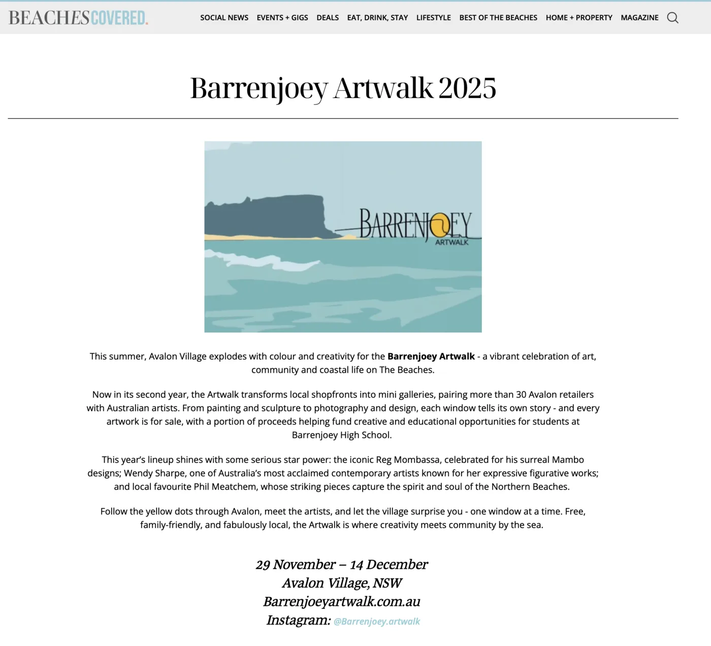 Beaches Covered: Barrenjoey Artwalk 2025